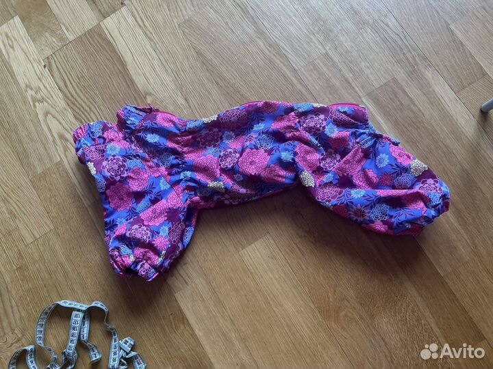 Дождевик на флисе для средней собаки