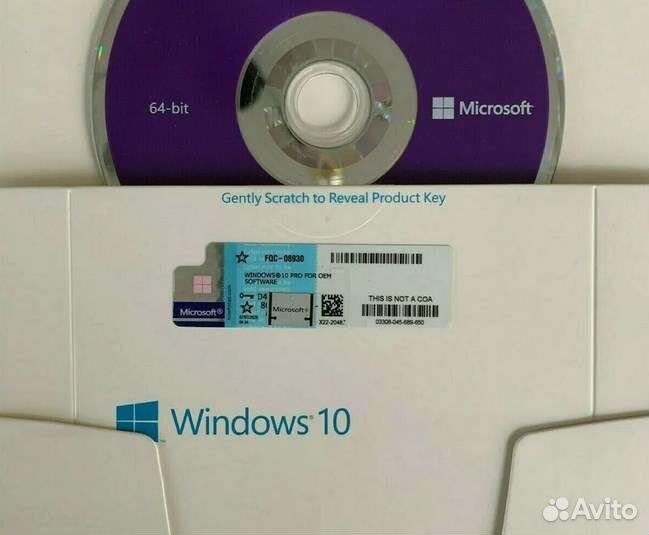 Windows 10/11 pro OEM лицензия (FQC-08929)