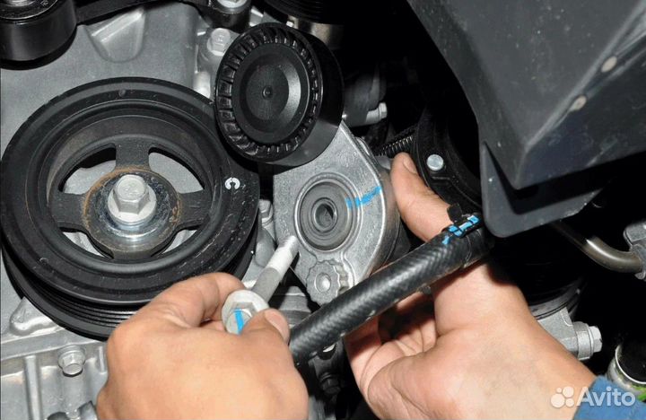 Замена натяжителя Volvo XC90 II Рест.1 2019-25
