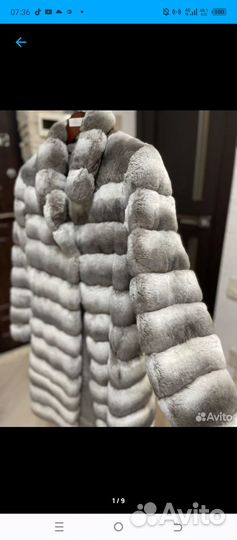 Натуральная шубка кролик рекс р 44
