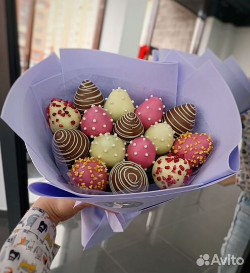 Букет из клубники в шоколаде