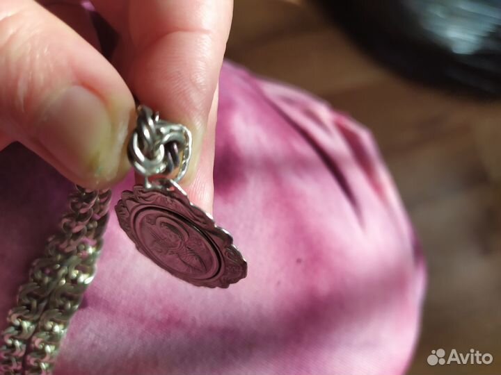 Мужская серебряная цепь