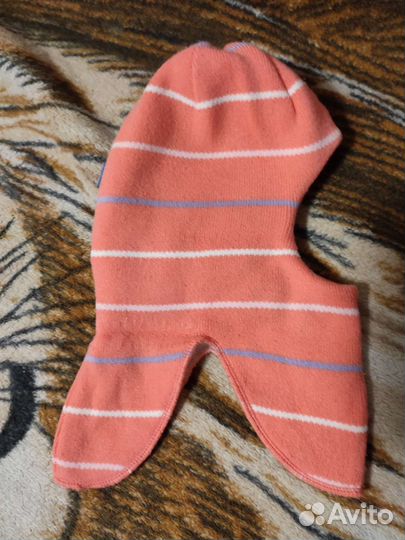 Шапка шлем для девочки зима