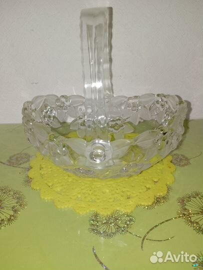 Ваза хрустальная