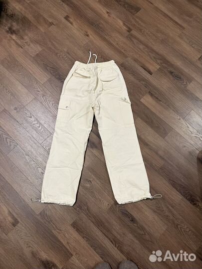 Штаны карго широкие y2k бежевые новые