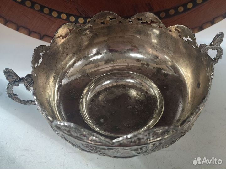 Конфетница из мельхиора