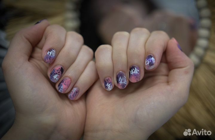 Маникюр гель лак, наращивание ногтей