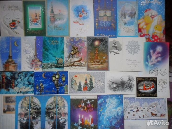 Новогодние, детские 1970х - 90х годов чистые