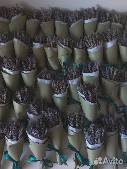 Букет из сухоцветов,лаванда,бонбоньерка