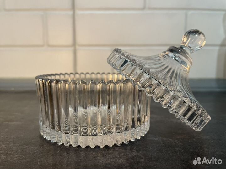 Сахарница стекло