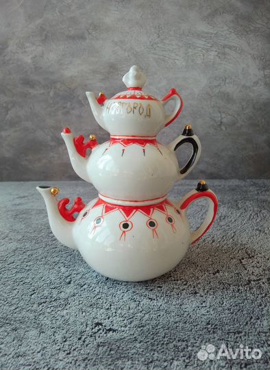 Статуэтка ваза самовар чайник чашка новгородика