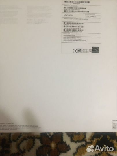 Коробка от Apple Mac Mini Space Gray