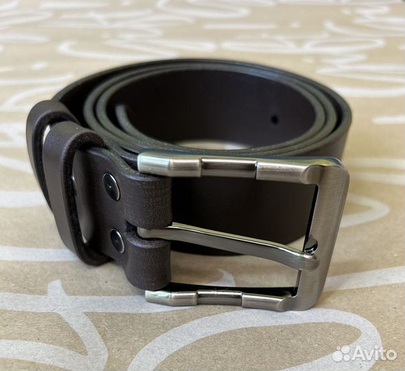 Мужской кожаный ремень ручной работы
