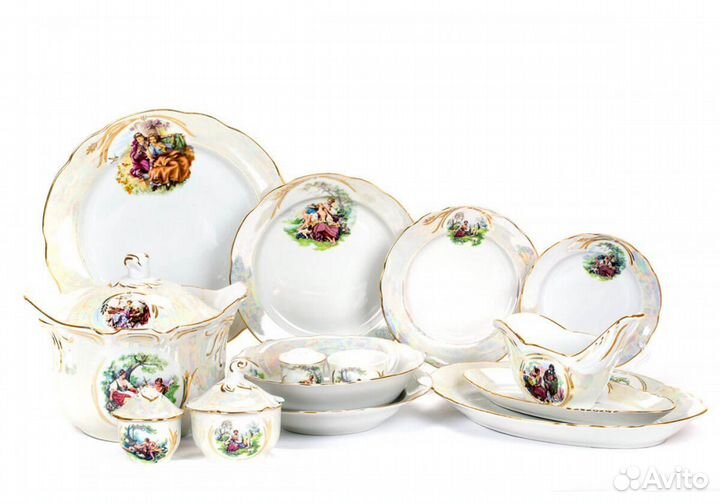 Сервиз столовый фарфоровый 35 предметов