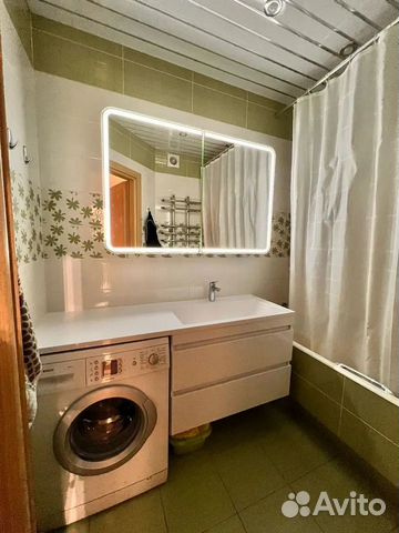 Тумба с раковиной 140 см для стиралки подвесная