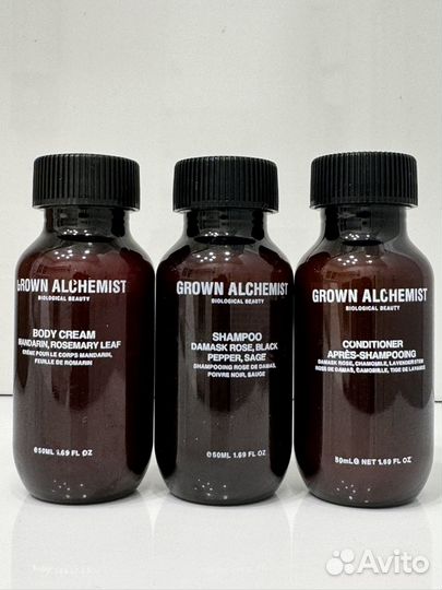 Grown alchemist шампунь бальзам и крем trawel