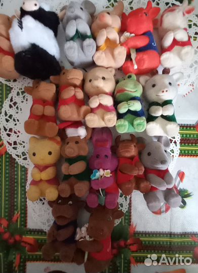 Игрушки 90е флок бархат