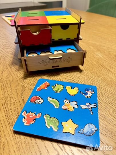Деревянные развивающие игрушки пакетом