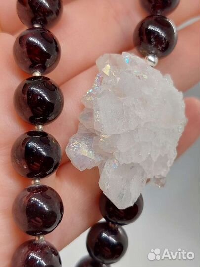 Колье из натуральных камней Гранат