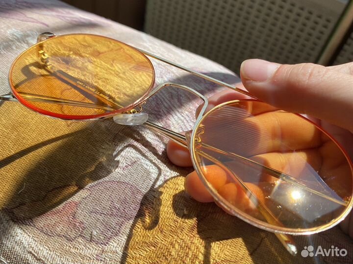 Очки солнцезащитные имиджевые жёлтые