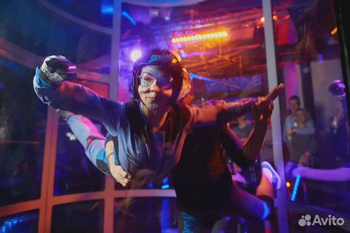 Полет в аэротрубе