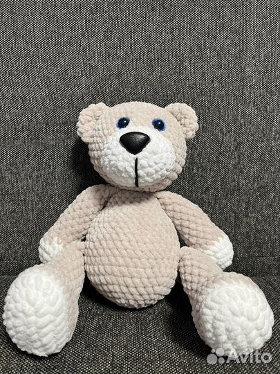 Плюшевый медведь, ручная работа, высота 28 см