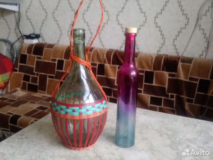 Бутыль стеклянная