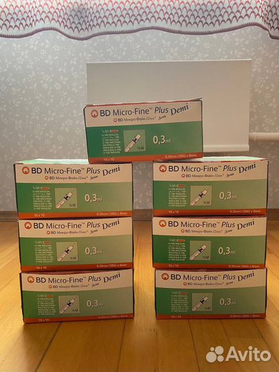 Шприцы инсулиновые 0,3 ml micro-fine