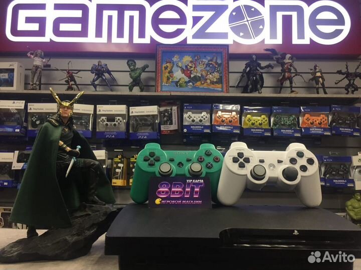 PS3 Slim 320GB 2 геймпада - магазин 8 бит