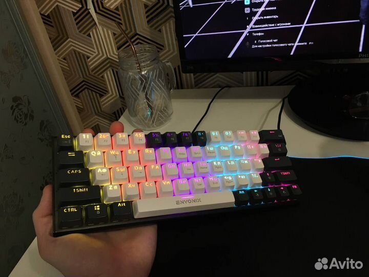 Механическая клавиатура Envonix Pulsar 63ml-wg