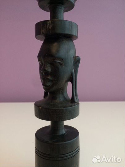 Подсвечник из чёрного дерева, Масаи (1982г)