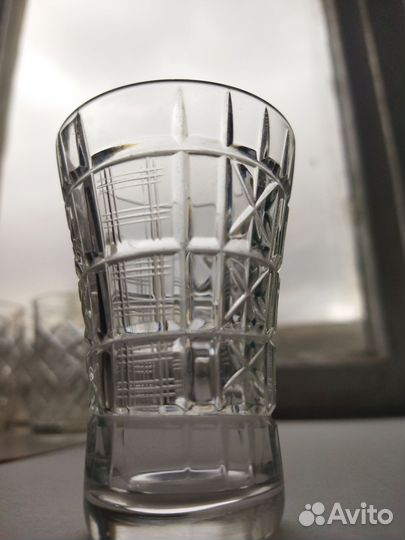 Хрустальная ваза, рюмка, стакан с СССР