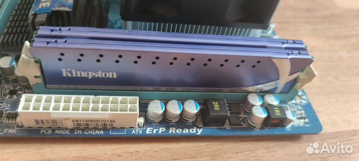 Сборка мать проц и оперативка