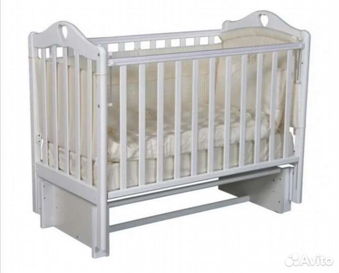Кроватка с маятником поперечный и продольный