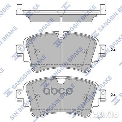 Колодки тормозные sp4112 Sangsin brake