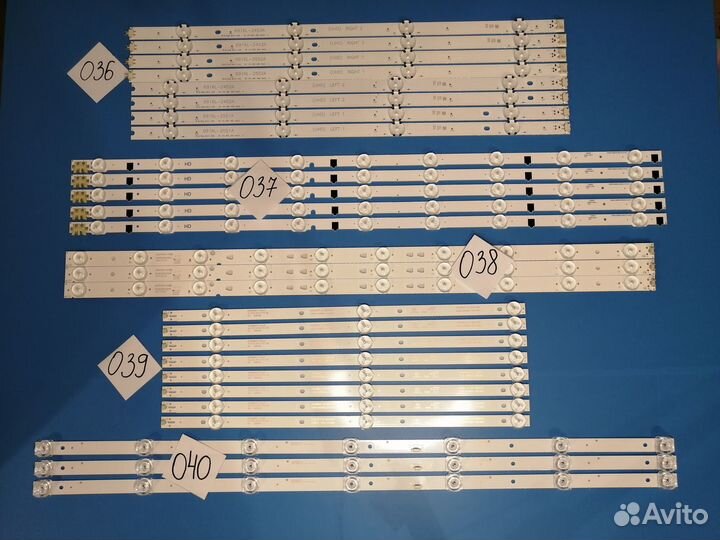 Полоски светодиодные для телевизора 036-040