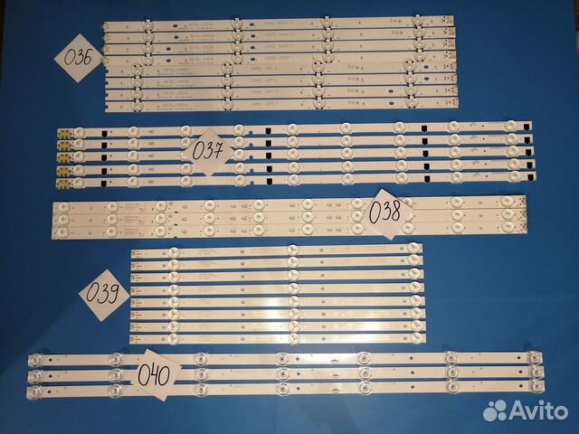 Полоски светодиодные для телевизора 036-040