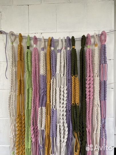 Кашпо подвесное макраме