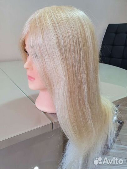 Голова манекен натуральные волосы