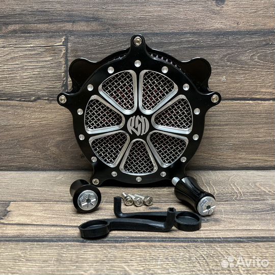 Воздушный фильтр RSD Harley Davidson black трос