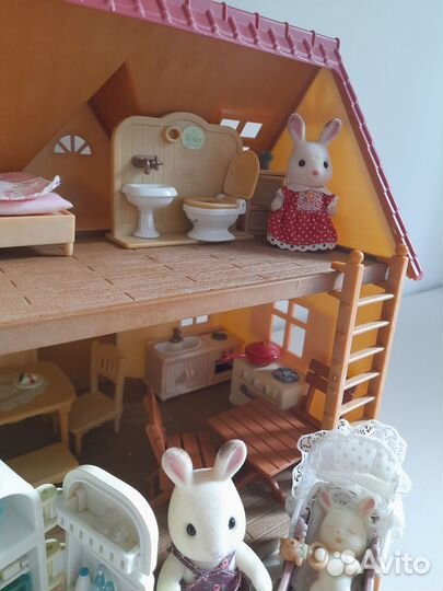 Sylvanian families дом с кроликами