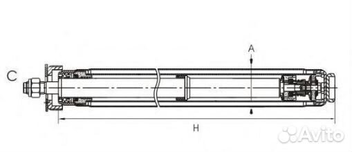 Амортизатор 2108-15 передний патрон
