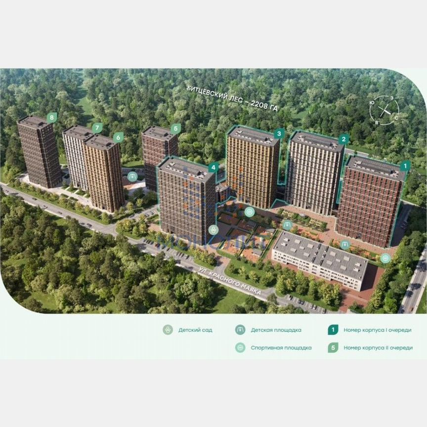 Квартира-студия, 24,4 м², 13/22 эт.