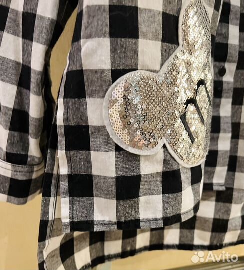 Рубашка в клетку на рост 146-152