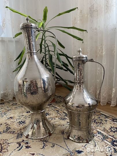 Кувшины никелированные старинные