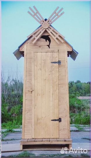 Дачный туалет с декором ятк 707