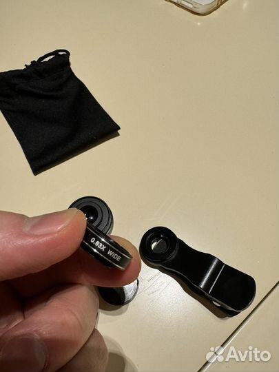 Линзы на телефон макро, fish eye, wide