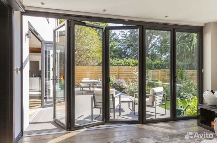 Алюминиевые двери под ключ