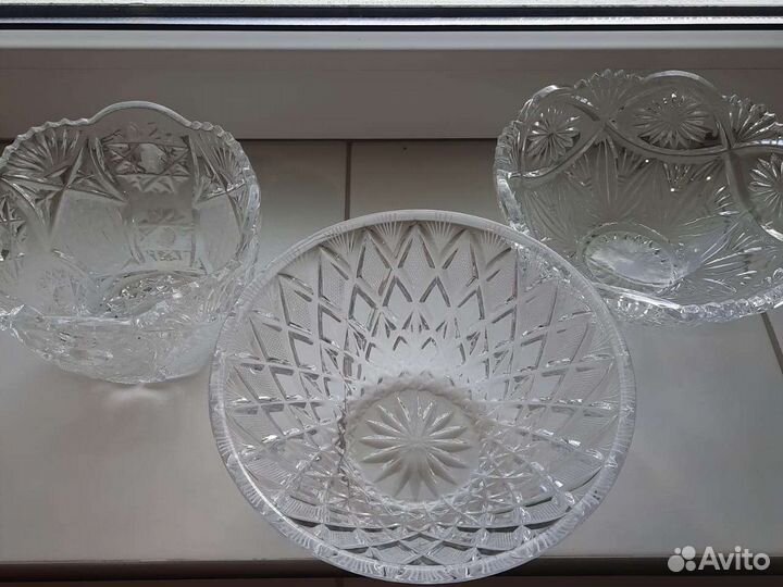 Салатница салатник хрустальный советский СССР