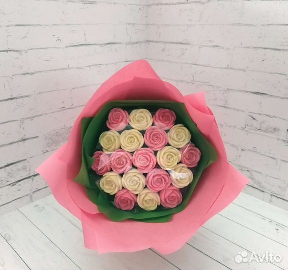 Букет из шоколадных цветов